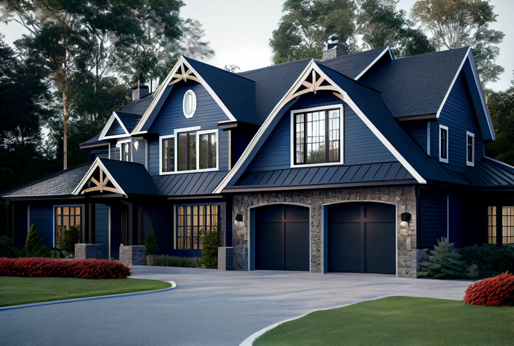 dark blue home